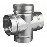 Монтаж воздуховодов Вентиляционная крестовина - внешний вид